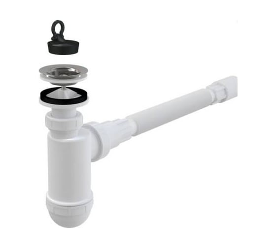 Сифон для умывальника Koller Pool d40 с гибким соединением R40CF 1
