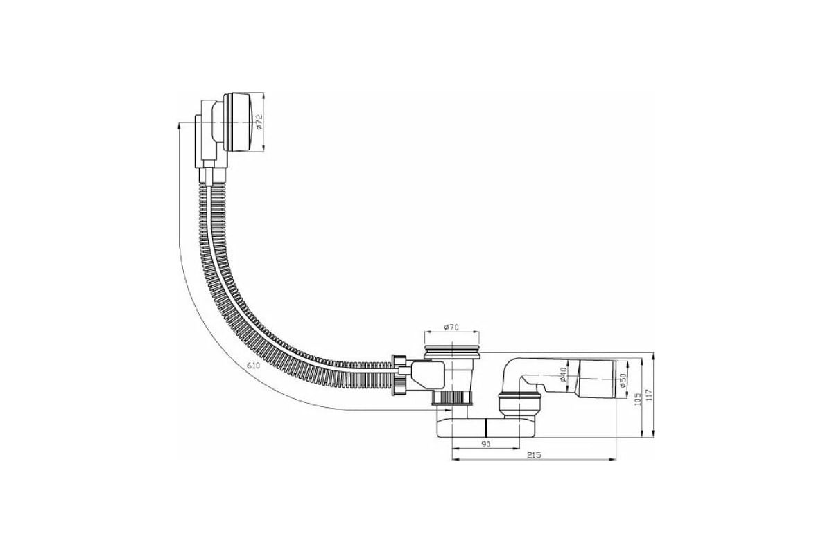 Сифон Plast Brno evs0150