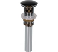 Донный клапан MELANA с переливом, черный T201B