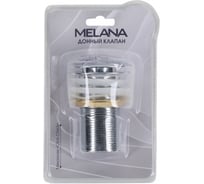 Донный клапан MELANA без перелива, хром, в блистере 330302CH