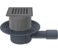 Трап с сухим сифоном HL "Primus blue", с решеткой 3120 (КЛИК-КЛАК) с вертикальным выпуском DN40/50 HL 510Prblue-3120