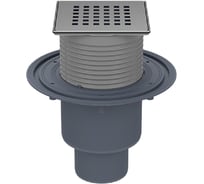 Трап с сухим сифоном HL "Primus blue", с решеткой 3120 (КЛИК-КЛАК) с вертикальным выпуском DN50/75/110 HL 310Prblue-3120