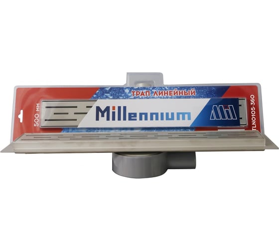 Линейный трап для душа Millennium из нержавеющей стали, с сухим поворотным гидрозатвором, 80 см TLN0108-360