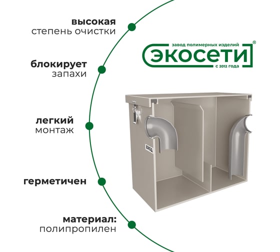 Жироуловитель Экосети серия Стандарт ОВ 1.5-175 ОВ15175