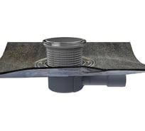 Трап с сухим сифоном HL Primus blue, с полимербитумным полотном, круглая решетка 133, DN40/50 HL 510HPrblueR