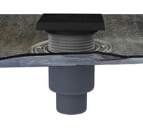 Трап с сухим сифоном HL Primus blue, с полимербитумным полотном (решетка чугунная), DN50/75/110, 310HPrblueG HL 310HPrblueG