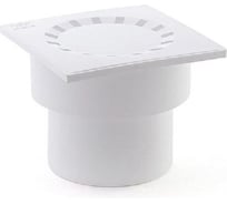 Вертикальный трап Политэк 50 с пластиковой решеткой 100х100 мм STY-50B10