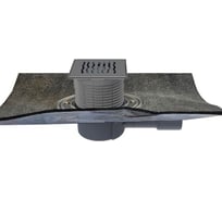 Трап с сухим сифоном HL "Primus blue", с полимербитумным полотном, с решеткой 3123 (КЛИК-КЛАК),DN40/50 510HPrblue-3123