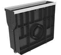 Пескоуловитель Gidrolica Standart Plus DN100 ПУ-10.16.42 пластиковый (усиленный) с чугунной щелевой решеткой и крепежом в комплекте класс С250 8084506