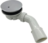 Сифон для душевых поддонов с гидрозатвором BelBagno универсальный, крышка хром BB-01-90