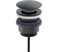 Донный клапан для раковины Wonzon & Woghand темный графит WW-88SS07-BGM