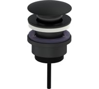 Донный клапан для раковины Wonzon & Woghand черный матовый WW-88SS07-MB