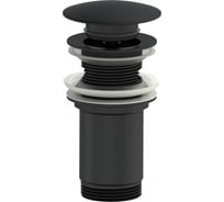 Донный клапан для раковины Wonzon & Woghand черный матовый WW-88SS09-MB