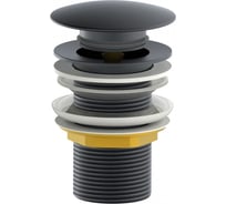 Донный клапан для раковины Wonzon & Woghand темный графит WW-88SS02-BGM