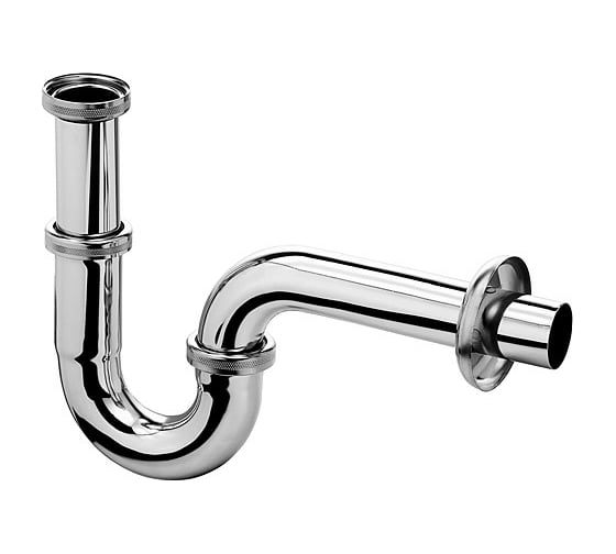 Сифон для раковины Kludi трубчатый, металлический, цвет хром KL1025005-00