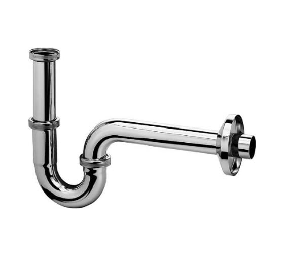 Сифон для раковины Kludi трубчатый, металлический, цвет хром KL1026505-00 1