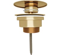 Донный клапан с переливом Teymi Lina для раковины, золото, глянцевый T140215 ЦБ-00270251