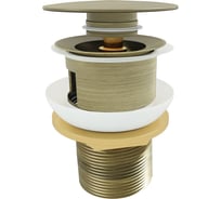 Донный клапан с переливом Teymi Solli для раковины, бронза, матовый T140204 ЦБ-00270256