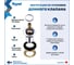 Донный клапан с переливом Teymi Solli для раковины, бронза, матовый T140204 ЦБ-00270256 3