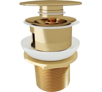 Донный клапан с переливом Teymi Solli для раковины, золото, глянцевый T140205 ЦБ-00270249