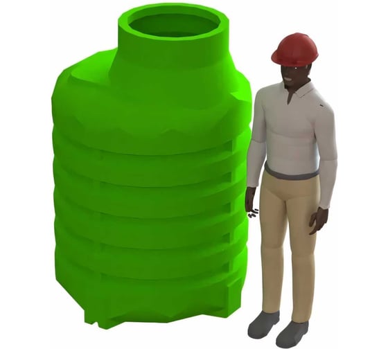Кессон ASPLAST Димакс с крышкой и манжетой d 125-133 D-26P01-KS1-1800L-G-M
