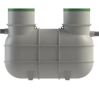 Септик ASPLAST С1500 две горловины с 2 крышками С EL-25P-CAUN-C1500L-BL-2-G