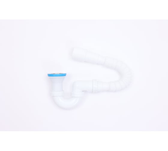 Сифон для душевого поддона Alcora 1620 U-образный сифон для поддона или душевой кабины с гофротрубой для подключения к канализации в комплекте 31062