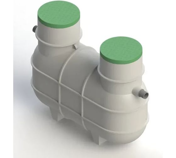 Золотарь-2 ASPLAST 1500 с крышками С и горловинами Г300 EL-25P-CAUN-C1500L-BL-2-G300