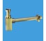 Сифон бутылочный McAlpine 1 1/4х32мм, латунный, с прямоугольной колбой CA32SQEU-AB 1