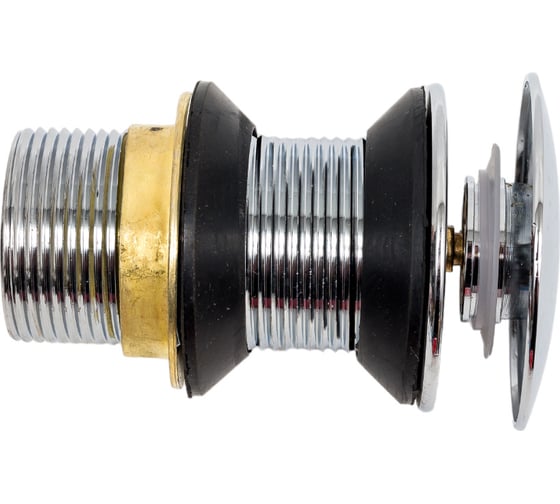 Донный клапан для умывальника MPF 1.1/4", клик-клак, без перелива, круглый ИС.110465 17828536