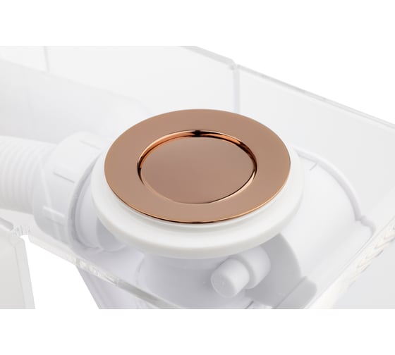 Слив-перелив п/автомат VEGA 120см, розовое золото V55R 120PG Э МК