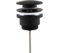 Донный клапан для раковины VEGA универсальный, Clik-clak, черный матовый V1072U-MB