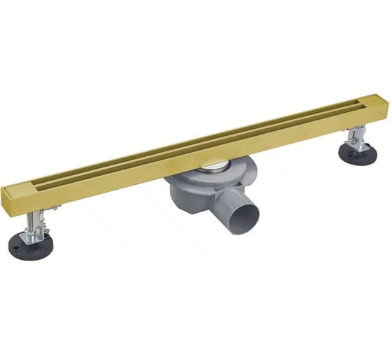 Душевой трап Wonzon & Woghand 60 см, брашированное золото WW-65406T-BG 1