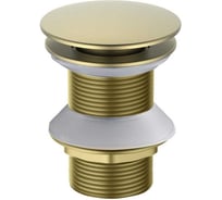 Сливной набор для раковины Aquatek AQ6003BG Push-open без перелива, шлиф. золото 00000139279