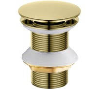 Сливной набор для раковины Aquatek AQ6003PG Push-open без перелива, полир. золото 00000139278