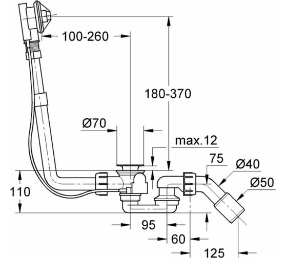Сливной и переливной гарнитур GROHE Talento 28939000
