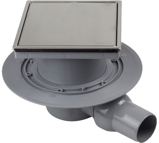 Душевой трап Pestan Confluo Standard Plate 1 10x10 2 в 1 с фланцем 00069455 1