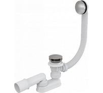 Сифон для ванны комплект Alcadrain A504KM-80 click/clack металл/металл длина 80 cм, 00043724