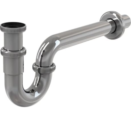Сифон для умывальника Alcadrain A432 Ø32, U-форма, цельнометаллический 00026837 545998
