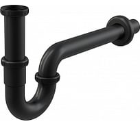 Сифон для умывальника Alcadrain A4320BLACK DN32, U-форма с накидной гайкой 5/4 00052182