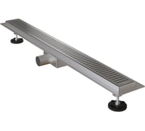 Лоток душевой IDDIS горизонтальный выпуск, комбинированный затвор, перфорированная решетка, 800мм, хром, 975A8SB10DZ