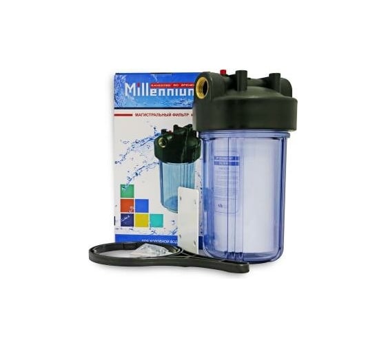 Магистральный фильтр Millennium BB Корпус 10" (полный комплект с картриджем) прозрачный FPBB1010