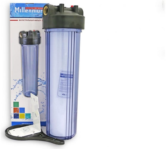 Магистральный фильтр Millennium BB Корпус 20" (полный комплект с картриджем) прозрачный FPBB2010 1