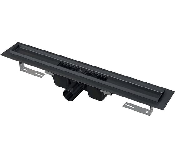 Водоотводящий желоб с порогами для перфорированной решетки Alcadrain APZ1BLACK-550 00052176 1