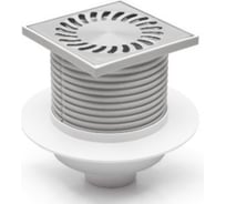 Пластиковый трап Azario D50 вертикальный слив, с решеткой SUN 10х10 см AZ416L 00068263