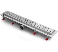 Водоотводящий пластиковый желоб Azario D40 боковой слив с решеткой Medium 850 мм AZ-CH 850 M 70930