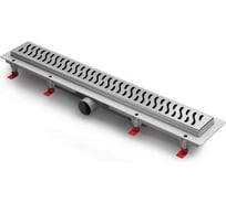 Водоотводящий пластиковый желоб Azario D40 боковой слив с решеткой Harmony 850 мм AZ-CH 850 H 70860