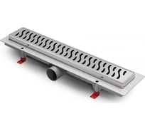 Водоотводящий пластиковый желоб Azario D40 боковой слив с решеткой Harmony 450 мм AZ-CH 450 H 71156