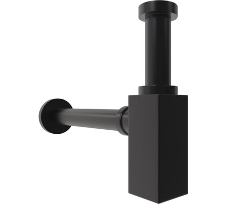 Сифон для раковины в ванную Teymi Helmi черный матовый T140301 ЦБ-00270415