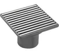 Трап ООО ПКФ Сварком д=50 вертикальный нерж, решетка нерж.100x100, сухой затвор, сатин СанТех s065700